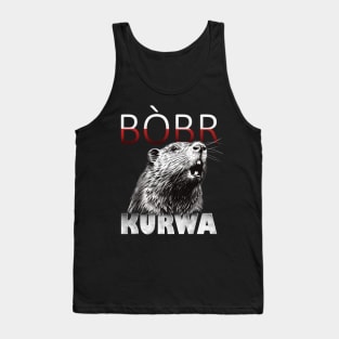 Bòbr Bober Kurwa Beaver Meme Tank Top